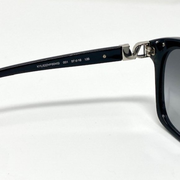 Diane Von Furstenberg DVF604S Kylie Blk Sunglasses New - Picture 3 of 6